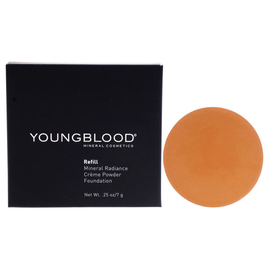 Mineral Radiance Creme Powder Foundation - Toffee by Youngblood for Women - 0.25 oz Foundation(Refill)