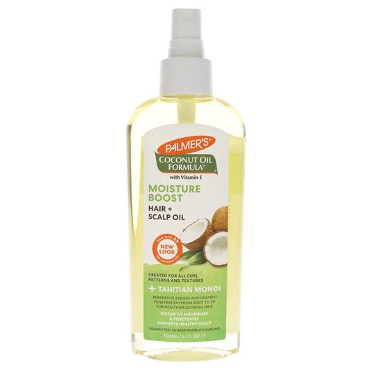 Coconut Oil Moisture Boost Hair and Scalp Oil by Palmers for Unisex - 5.1 oz Hair Spray
