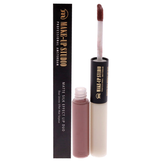 Matte Silk Effect Lip Duo - Blushing Nude by Make-Up Studio for Women - 0.2 oz Lipstick