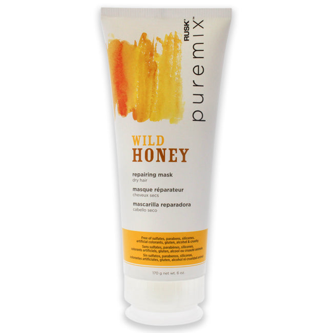 Puremix Wild Honey Repairing Mask - Dry Hair by Rusk for Unisex - 6 oz Mask