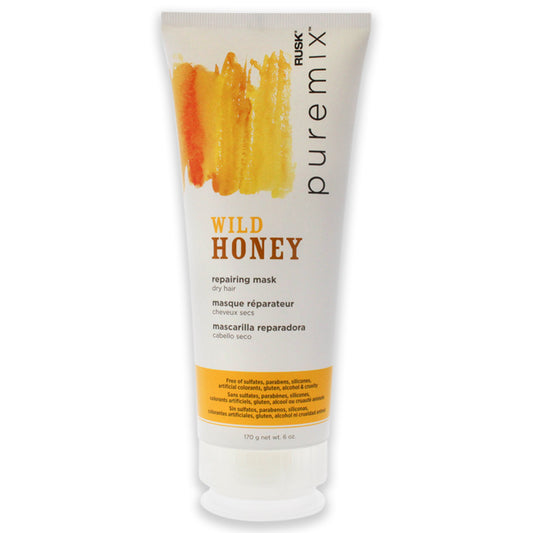 Puremix Wild Honey Repairing Mask - Dry Hair by Rusk for Unisex - 6 oz Mask