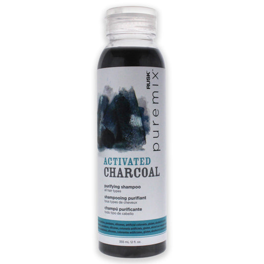 Puremix Activated Charcoal Purifying Shampoo by Rusk for Unisex - 12 oz Shampoo
