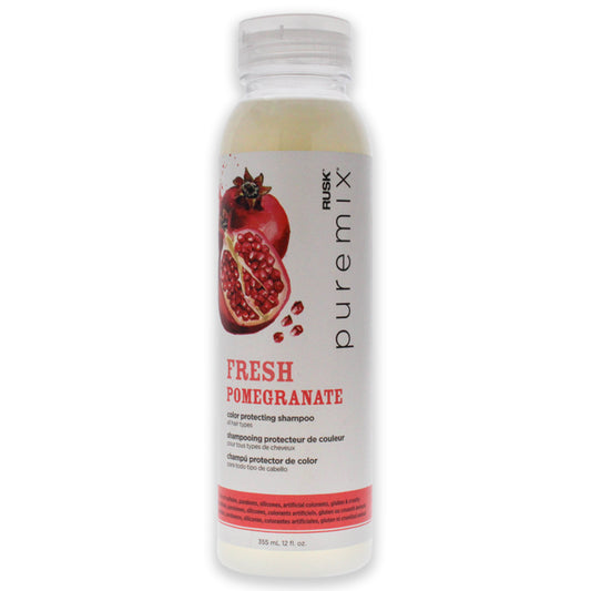 Puremix Fresh Pomegranate Color Protecting Shampoo by Rusk for Unisex - 12 oz Shampoo
