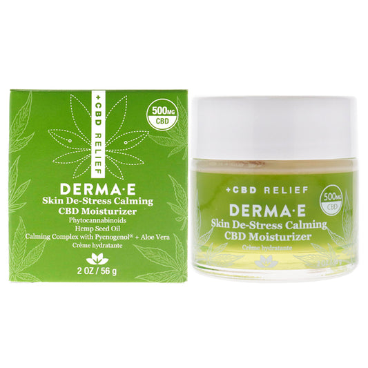 Skin De-Stress Calming CBD Moisturizer by Derma-E for Unisex - 2 oz Moisturizer