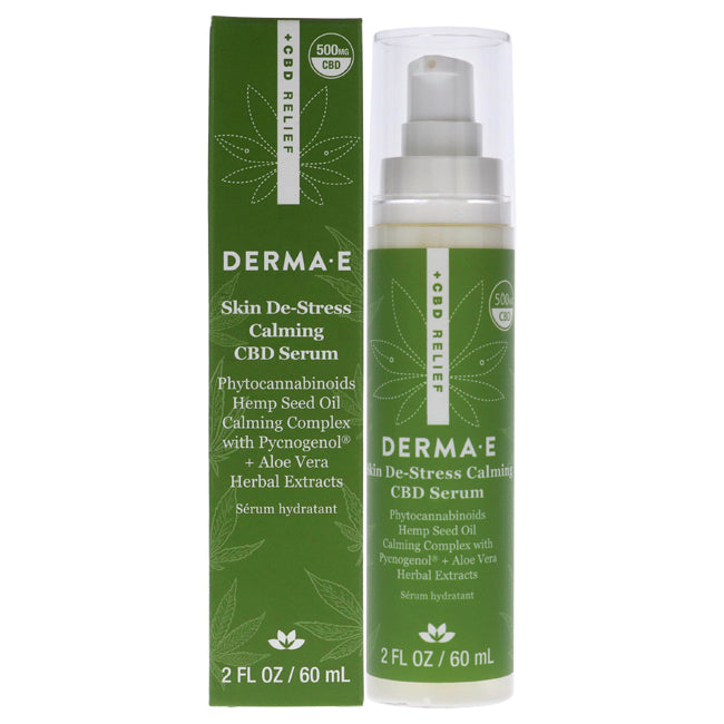 Skin De-Stress Calming CBD Serum by Derma-E for Unisex - 2 oz Serum