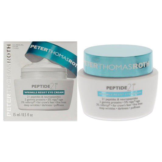 Peptide 21 Wrinkle Resist Eye Cream by Peter Thomas Roth for Unisex - 0.5 oz Cream