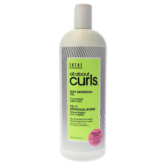 Soft Definition Gel by All About Curls for Unisex - 32 oz Gel