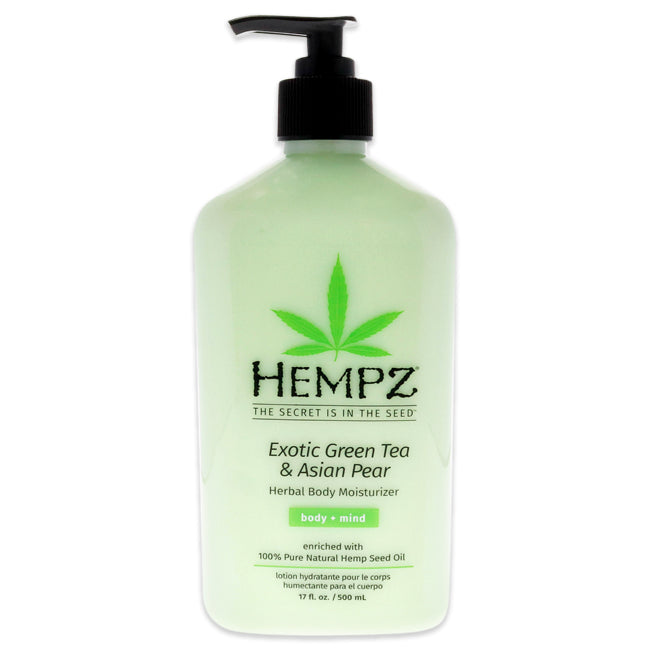 Exotic Green Tea and Asian Pear Herbal Body Moisturizer by Hempz for Unisex - 17 oz Moisturizer