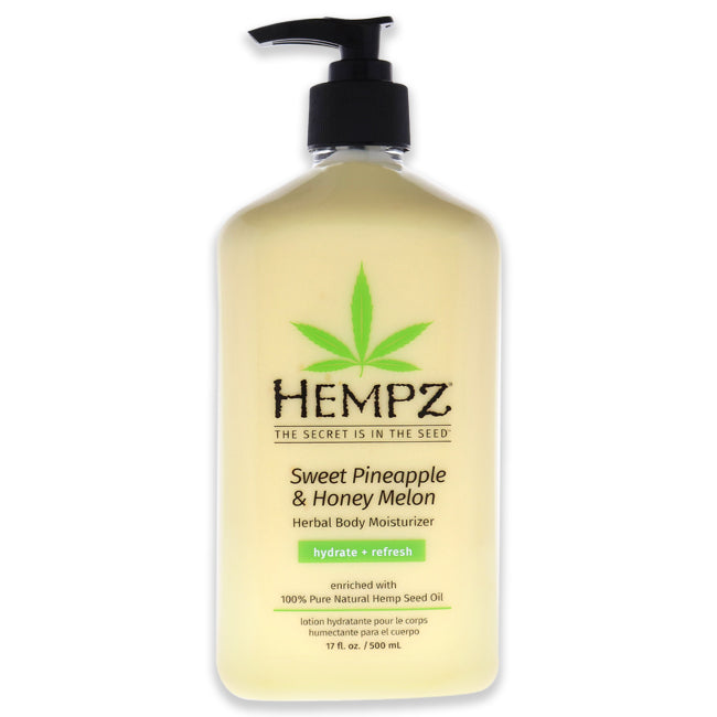 Sweet Pineapple and Honey Melon Herbal Body Moisturizer by Hempz for Unisex - 17 oz Moisturizer