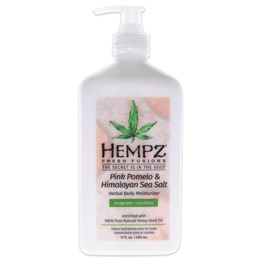 Fresh Fusions Pink Pomelo and Himalayan Sea Salt Herbal Body Moisturizer by Hempz for Unisex - 17 oz Moisturizer