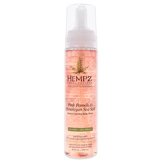 Fresh Fusions Pink Pomelo and Himalayan Sea Salt Herbal Foaming Body Wash by Hempz for Unisex - 8.5 oz Body Wash