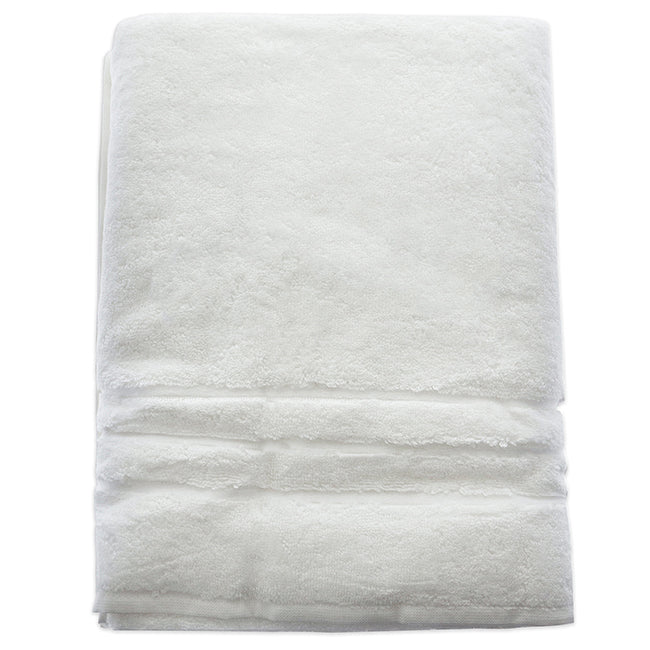 Bamboo Bath Towel - White by Cariloha for Unisex - 1 Pc Towel