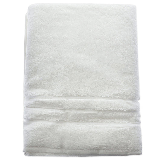 Bamboo Bath Towel - White by Cariloha for Unisex - 1 Pc Towel