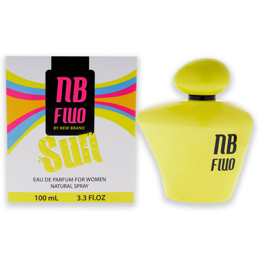 Fluo Sun by New Brand for Women - 3.3 oz EDP Spray