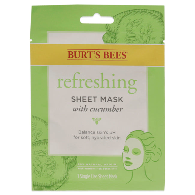 Refreshing Sheet Mask - Cucumber by Burts Bees for Unisex - 1 Pc Mask