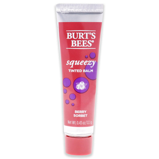 Squeezy Tinted Lip Balm - Berry Sorbet by Burts Bees for Women - 0.43 oz Lip Balm