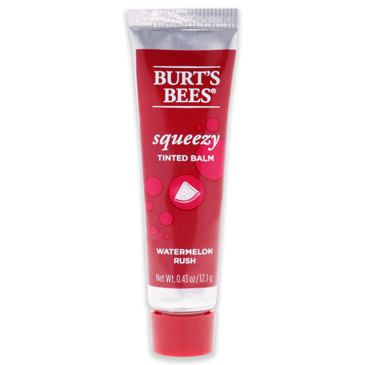 Squeezy Tinted Lip Balm - Watermelon Rush by Burts Bees for Women - 0.43 oz Lip Balm