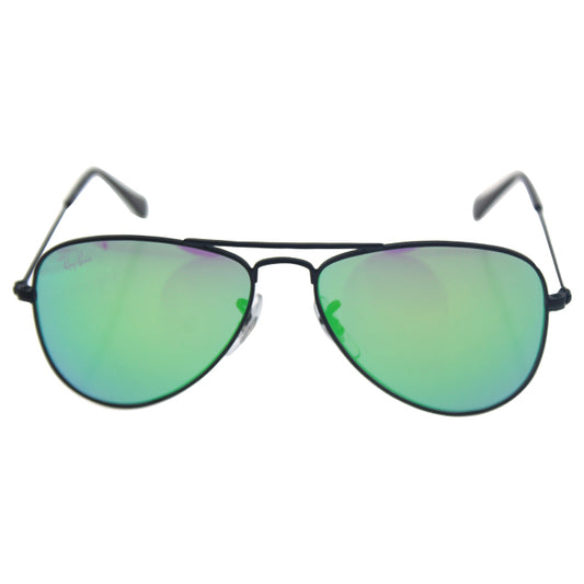 Ray Ban RJ 9506S 201-3R - Black-Green Flash by Ray Ban for Kids - 50-13-120 mm Sunglasses