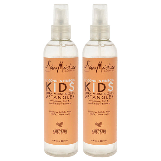 Coconut & Hibiscus Kids Extra-Moisturizing Detangler - Pack of 2 by Shea Moisture for Kids - 8 oz Detangler