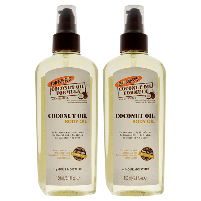 Coconut Oil Body Oil - Pack of 2 by Palmers for Unisex - 5.1 oz Body Oil
