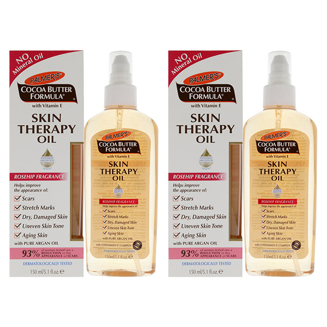 Cocoa Butter Skin Therapy Oil - Pack of 2 by Palmers for Unisex - 5.1 oz Oil