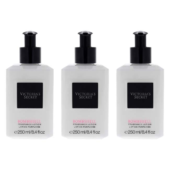 Bombshell Fragrance Lotion by Victorias Secret for Women - 8.4 oz Body Lotion - Pack of 3