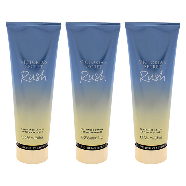 Rush Fragrance Lotion by Victorias Secret for Women - 8 oz Body Lotion - Pack of 3