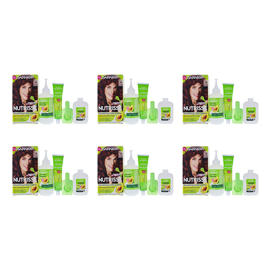 Nutrisse Nourishing Color Creme - 66 True Red by Garnier for Unisex - 1 Application Hair Color - Pack of 6