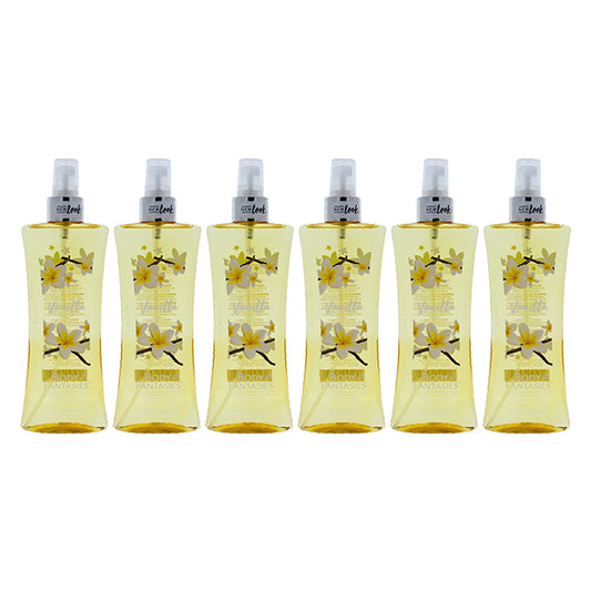 Vanilla Body Spray by Body Fantasies for Women - 8 oz Body Spray - Pack of 6
