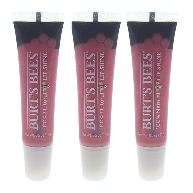 Burts Bees Lip Shine - 020 Blush by Burts Bees for Women - 0.5 oz Lip Gloss - Pack of 3