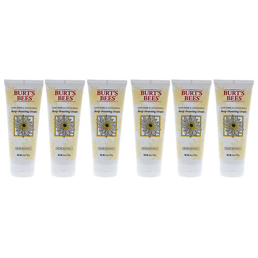 Soap Bark and Chamomile Deep Cleansing Cream by Burts Bees for Unisex - 6 oz Soap - Pack of 6