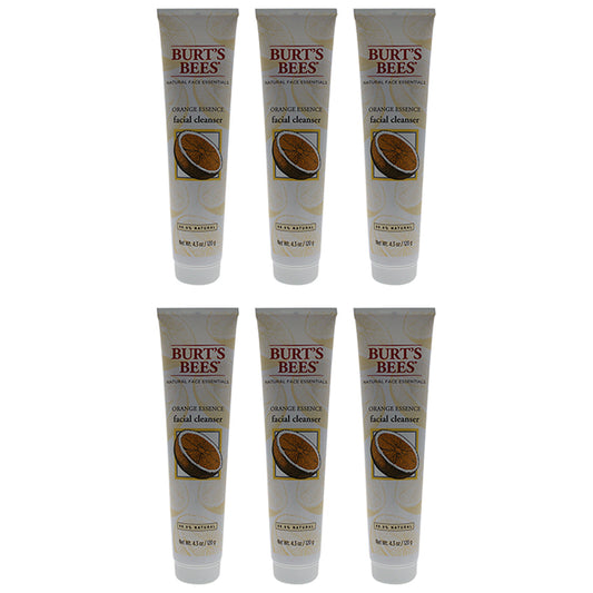 Orange Essence Facial Cleanser by Burts Bees for Women - 4.3 oz Cleanser - Pack of 6