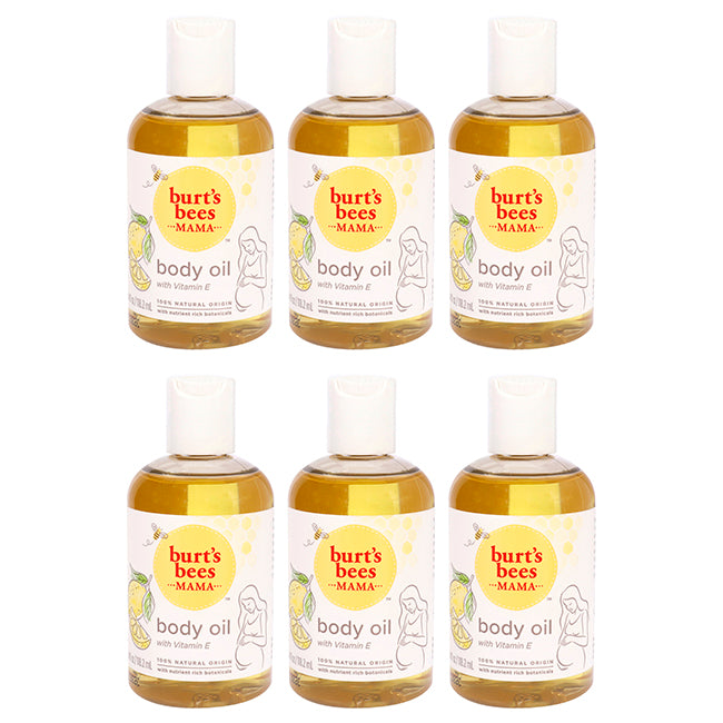 Mama Bee Nourishing Body Oil by Burts Bees for Women - 4 oz Oil - Pack of 6