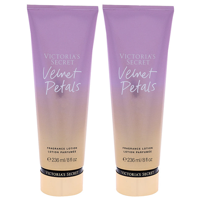 Velvet Petals Fragrance Lotion by Victorias Secret for Women - 8 oz Body Lotion - Pack of 2