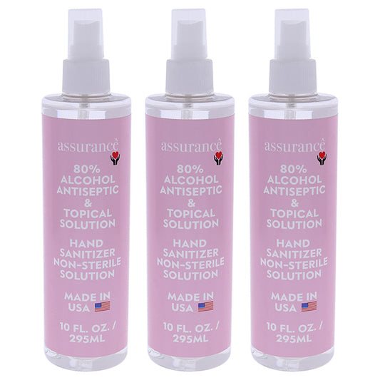 Hand Sanitizer Non-Sterile Solution by Assurance for Unisex - 10 oz Hand Sanitizer - Pack of 3