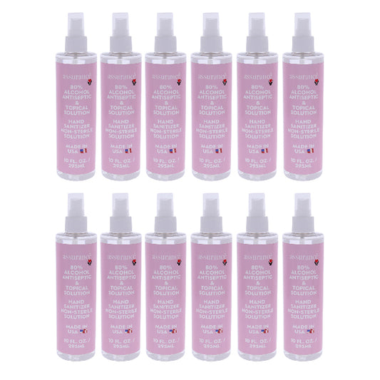 Hand Sanitizer Non-Sterile Solution by Assurance for Unisex - 10 oz Hand Sanitizer - Pack of 12