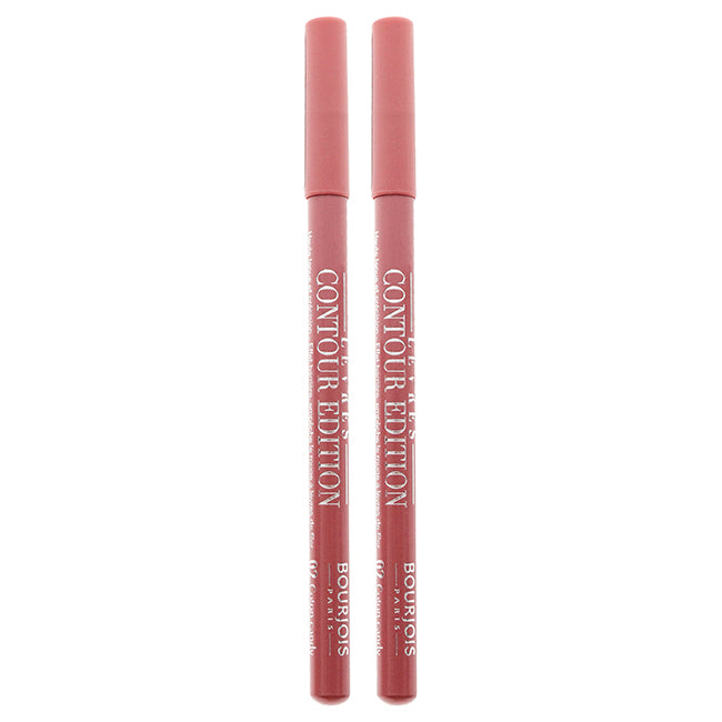 Contour Edition Lip Liner - 02 Coton Candy by Bourjois for Women - 0.04 oz Lip Liner - Pack of 2