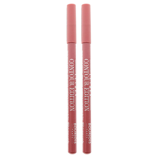 Contour Edition Lip Liner - 02 Coton Candy by Bourjois for Women - 0.04 oz Lip Liner - Pack of 2