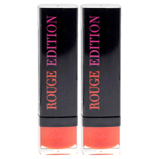 Rouge Edition - 10 Rouge Buzz by Bourjois for Women - 0.12 oz Lipstick - Pack of 2