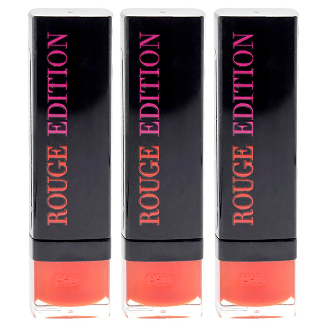 Rouge Edition - 10 Rouge Buzz by Bourjois for Women - 0.12 oz Lipstick - Pack of 3