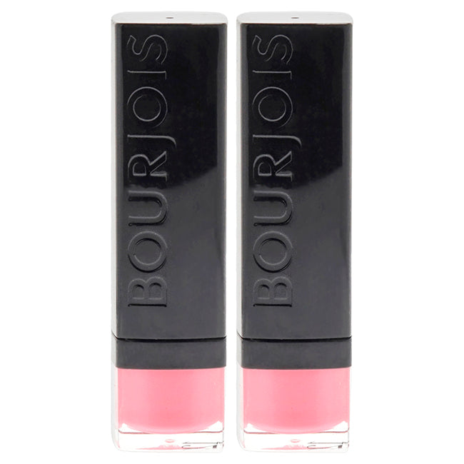 Rouge Edition - 12 Rose Neon by Bourjois for Women - 0.12 oz Lipstick - Pack of 2