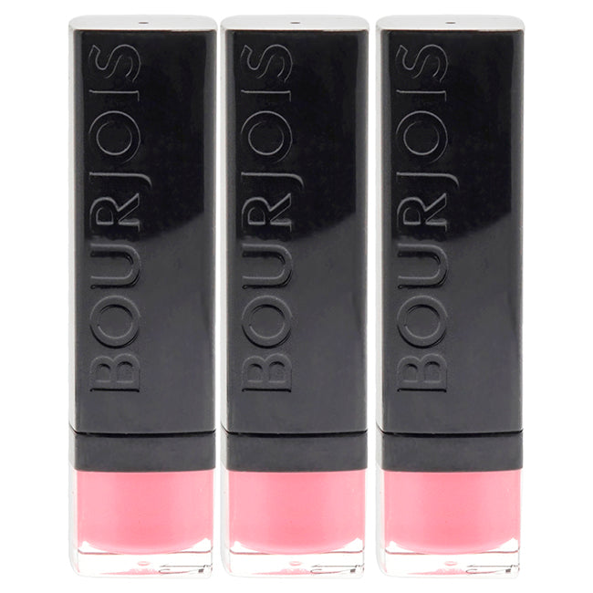 Rouge Edition - 12 Rose Neon by Bourjois for Women - 0.12 oz Lipstick - Pack of 3