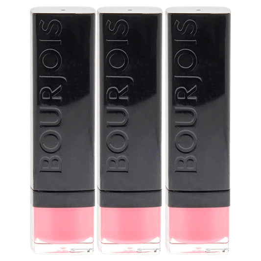 Rouge Edition - 12 Rose Neon by Bourjois for Women - 0.12 oz Lipstick - Pack of 3