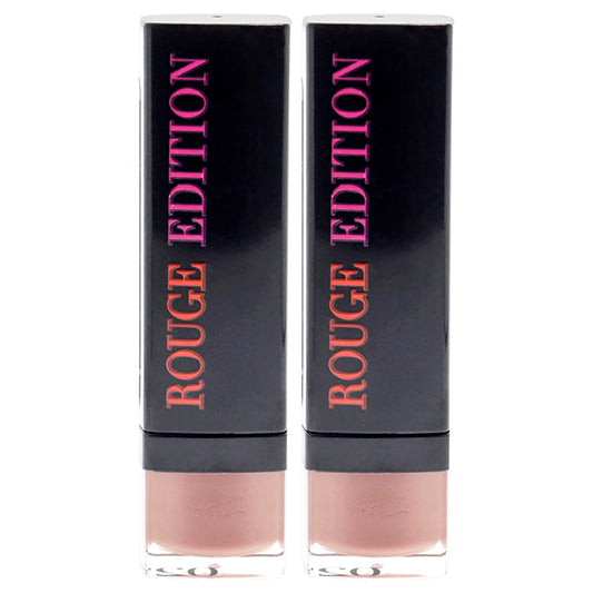 Rouge Edition - 02 Beige Trench by Bourjois for Women - 0.12 oz Lipstick - Pack of 2