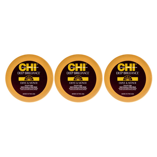 Deep Brilliance Smooth Edge High Shine and Firm Hold by CHI for Unisex - 1.9 oz Cream - Pack of 3