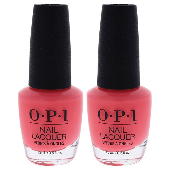 Nail Lacquer - NL N71 Orange You a Rock Star by OPI for Women - 0.5 oz Nail Polish - Pack of 2