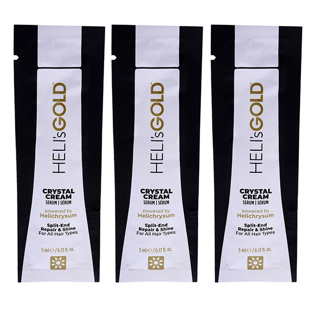 Crystal Cream by Helis Gold for Unisex - 0.17 oz Serum - Pack of 3
