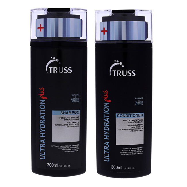 Ultra Hydration Plus Shampoo and Conditioner Kit by Truss for Unisex - 2 Pc Kit 10.14 oz Shampoo, 10.14 oz Conditioner