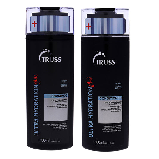 Ultra Hydration Plus Shampoo and Conditioner Kit by Truss for Unisex - 2 Pc Kit 10.14 oz Shampoo, 10.14 oz Conditioner