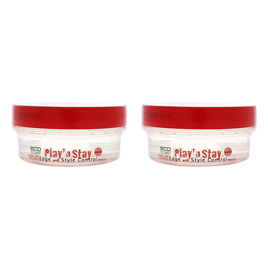 Playn Stay Edge Control Gel - Seaweed by Ecoco for Unisex - 3 oz Gel - Pack of 2